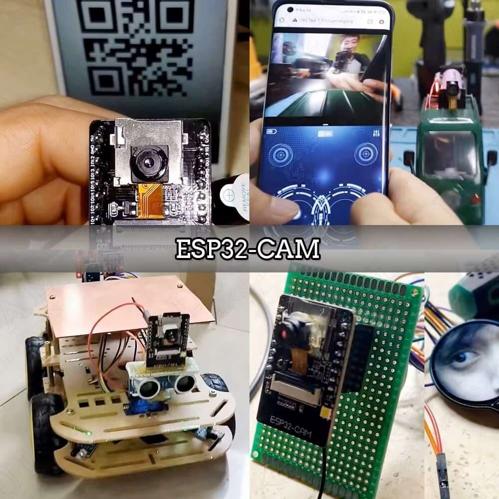 ماژول ESP32-CAMERA همراه با دوربین OV2640 با شیلد پروگرامر — تصویر ۴