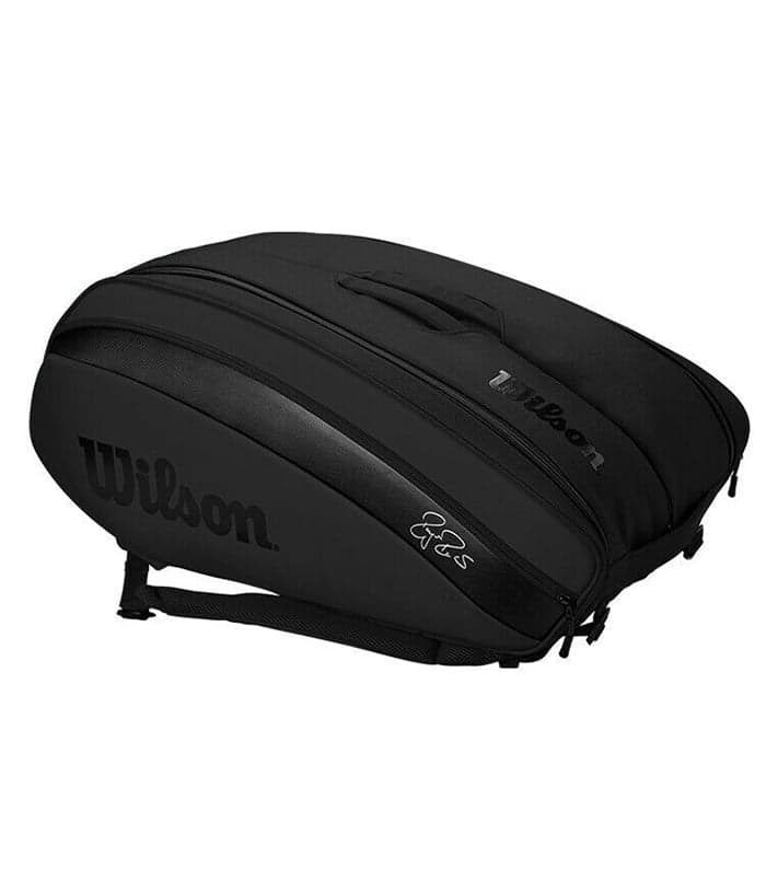 ساک تنیس ویلسون Federer DNA 12 Pack Bag Black 2020 — تصویر ۳