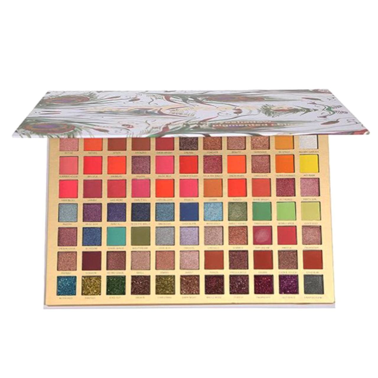 سایه چشم 88 رنگ طرح پر طاووس