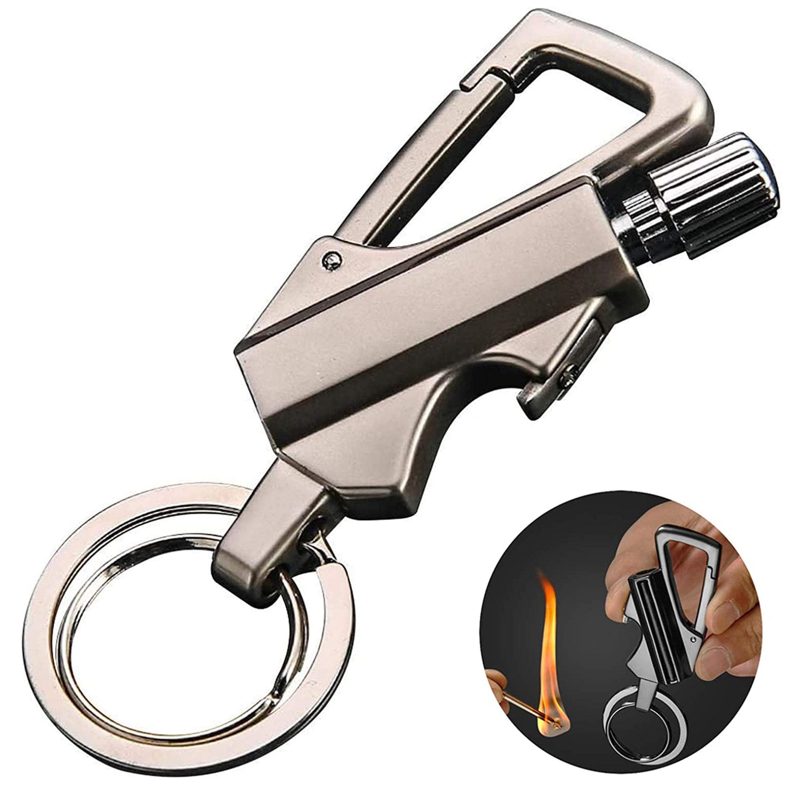 فندک کبریتی دائمی جاکلیدی با قابلیت بازکردن درب بطری AIKENR Matchstick Fire Starter Keychain Bottle Opener