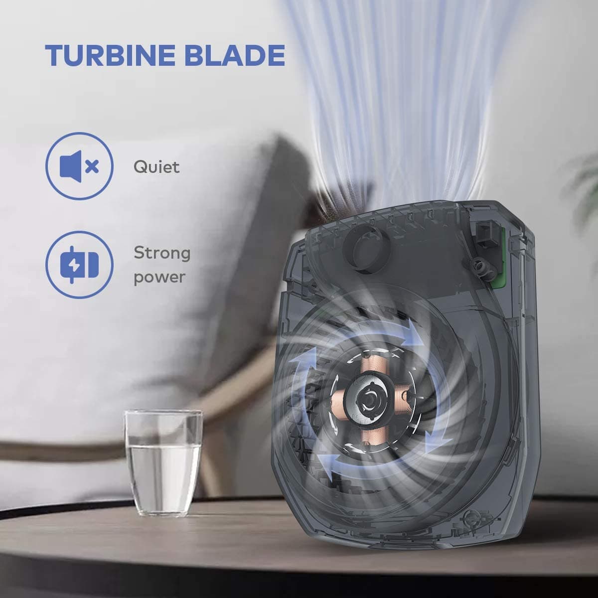 پنکه شارژی Portable Mini Waist Clip Fan — تصویر ۶