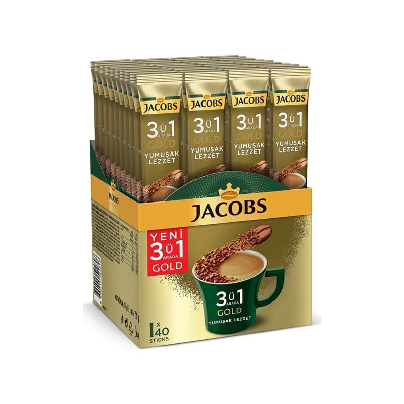 جاکوبز 3 در 1 گلد یوموشاک 40 تایی