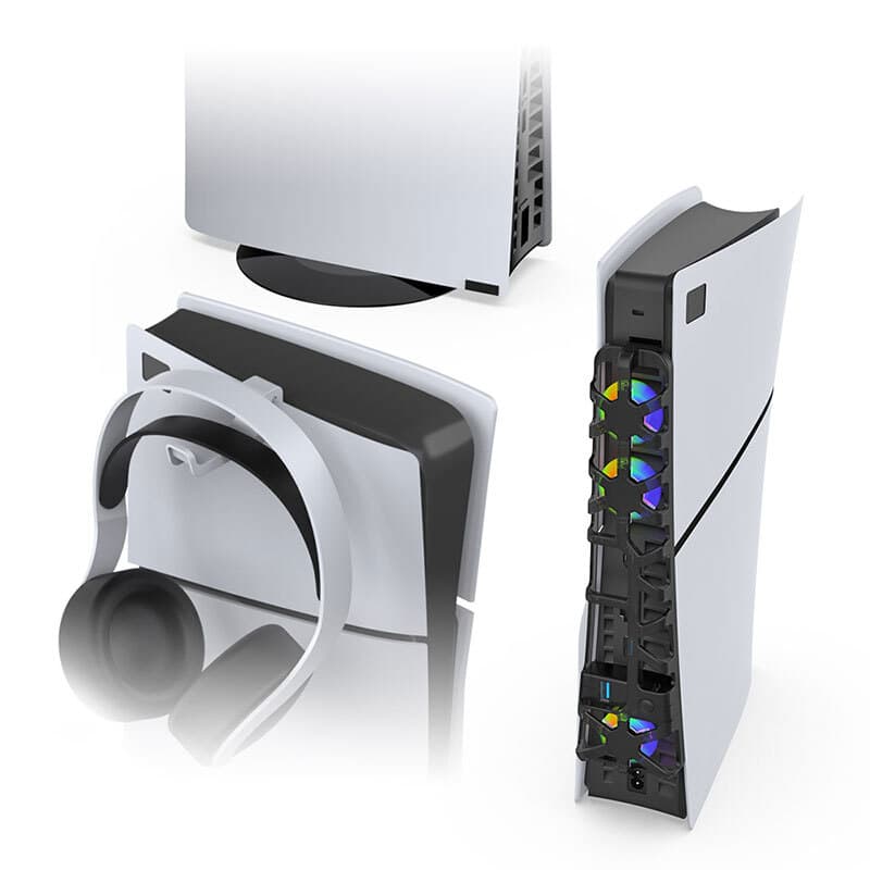 فن خنک کننده و پایه نگهدارنده هدفون و کنسول PS5 Slim دابی TP5-3538D — تصویر ۵