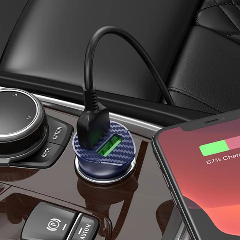 شارژر فندکی هوکو مدل Z39 QC3.0 18W به همراه کابل تبدیل MICROUSB — تصویر ۵
