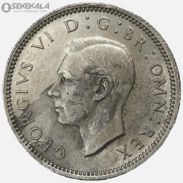 سکه 6 پنس انگلیس 1948 (جرج ششم)(AU) — تصویر ۲
