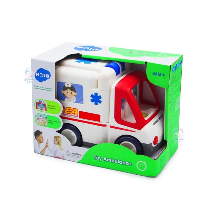 ماشین آمبولانس هولا تویز (هولی تویز) Hola toys 9997 — تصویر ۲