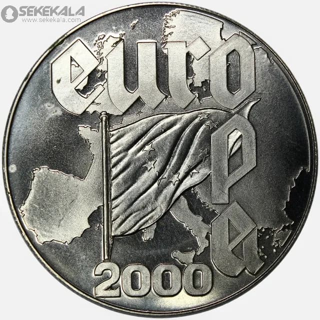 سکه 5 دلار پروف یادبودی لیبریا 2000 (UNC)