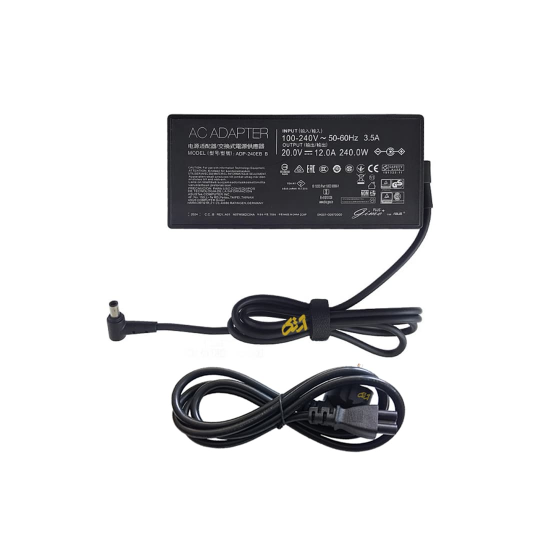 آداپتور شارژر لپ تاپ ایسوس 20 ولت 12 آمپر سوزن دار adaptor laptop ASUS ROG Zephyrus GX703 — تصویر ۶