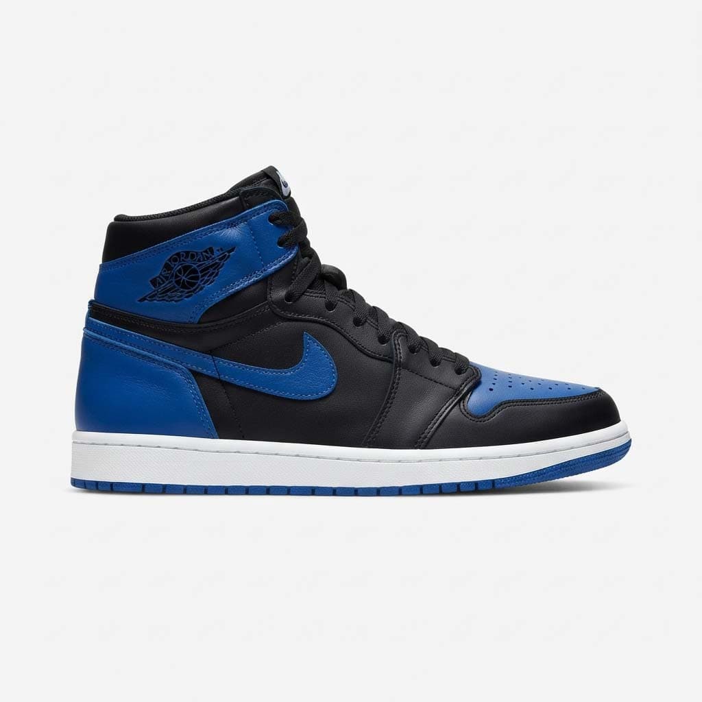 کتونی ساقدار مردانه Air Jordan 1 مشکی آبی مناسب استایل روزمره B | سایز 41 تا 44