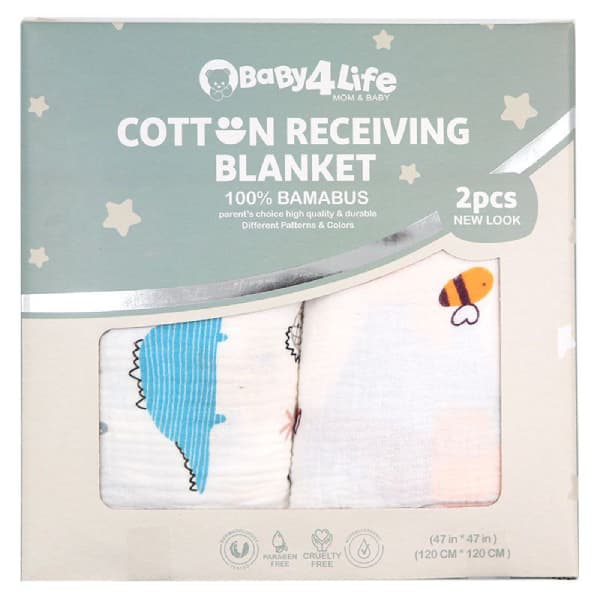 خشک کن 2 عددی بیبی فور لایف موسلین (baby4life) — تصویر ۷
