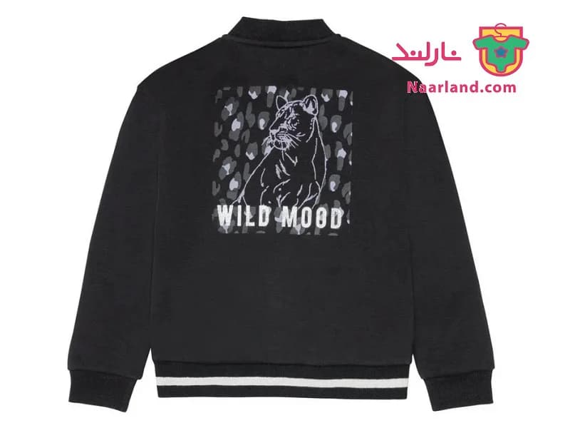 سویشرت دورس داخل کرکی پیپرتس Pepperts آلمان مشکی طرح wild mood — تصویر ۳