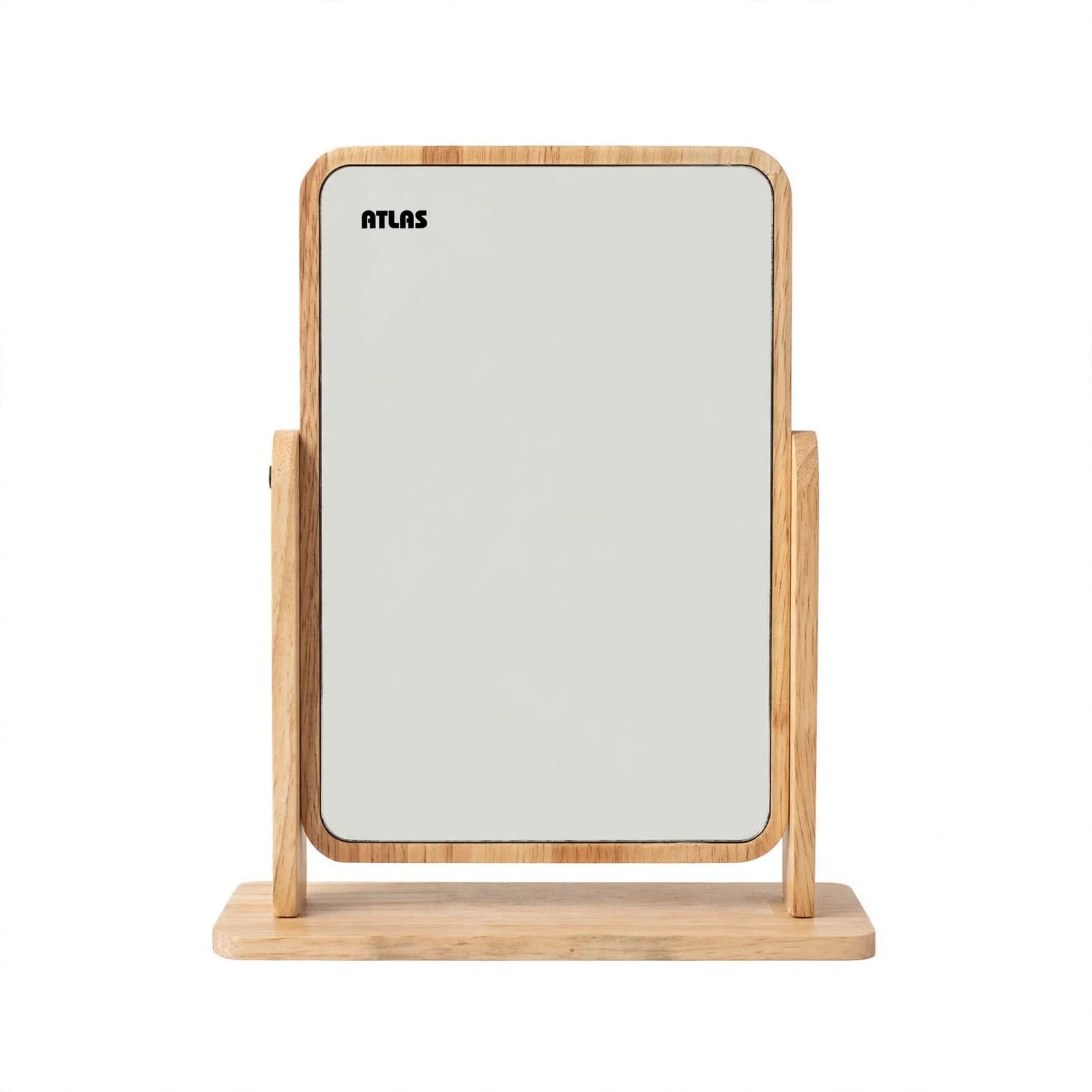 آینه ی رو میزی اطلس ATLAS تمام چوب مدل دلوین متوسط 22×16 cm کد 247 — تصویر ۳