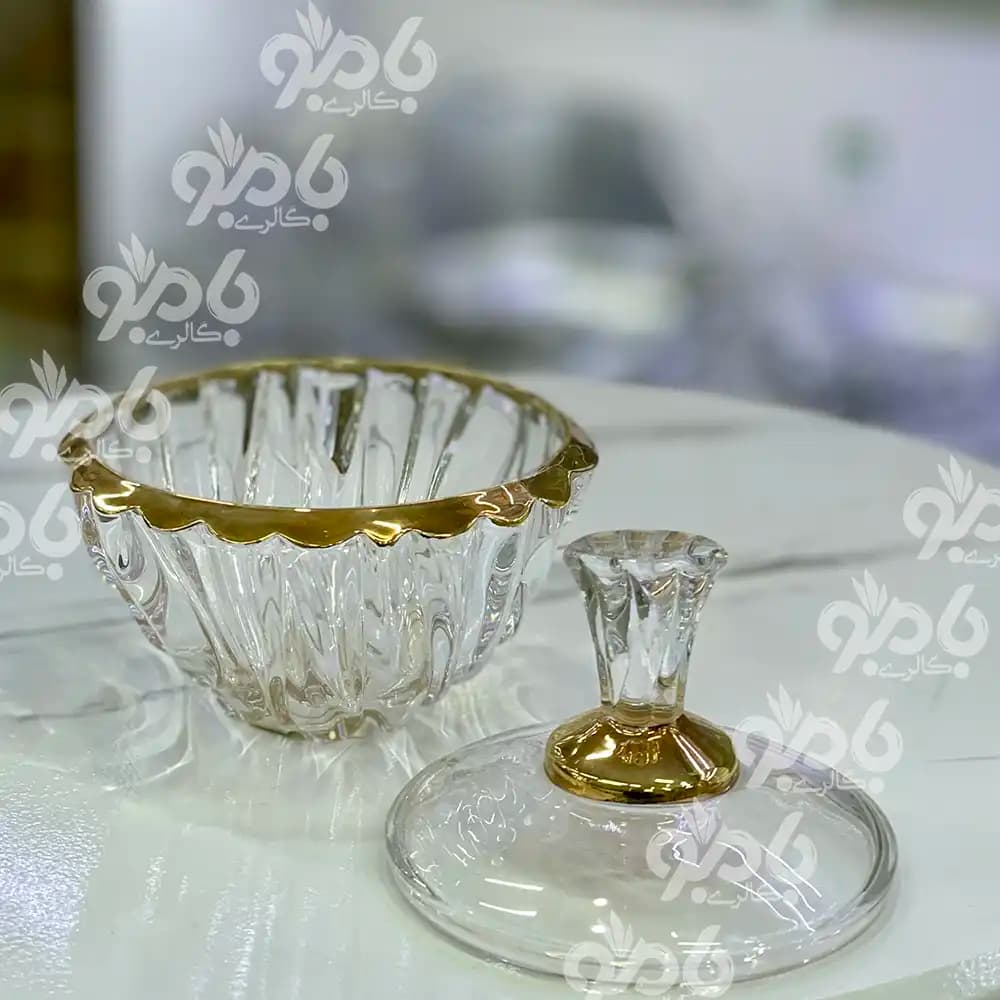 قندان وارداتی بامبو لب طلایی — تصویر ۲