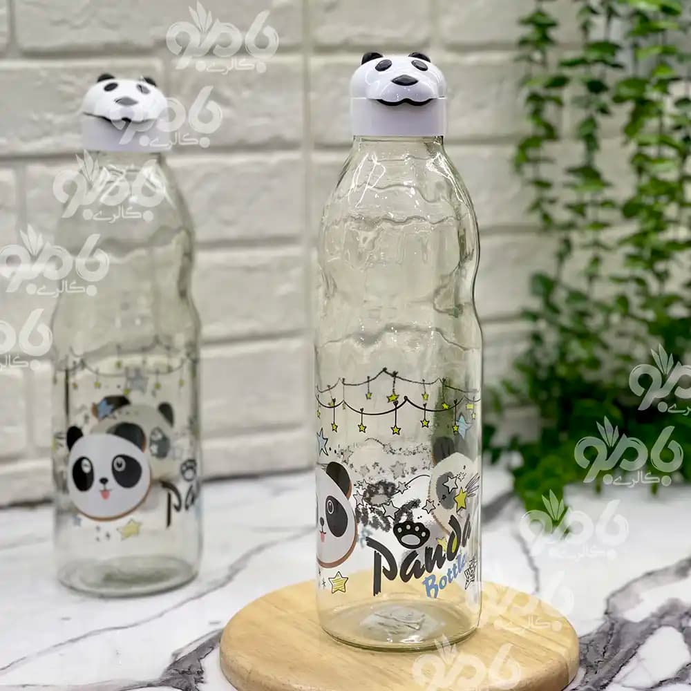 بطری شیر شیشه ای پاندا رنگی