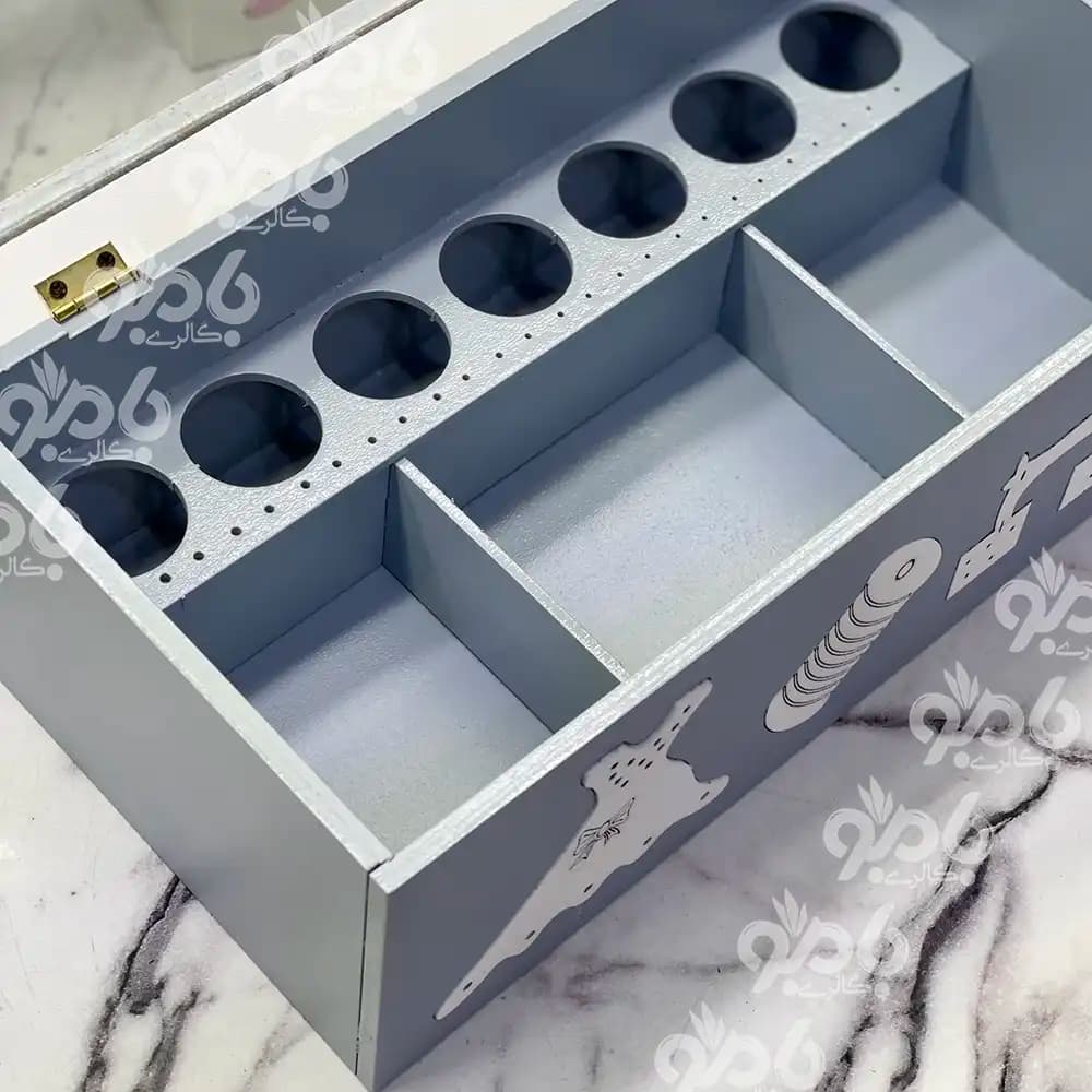 باکس خیاطی چوبی ساده 231 — تصویر ۳