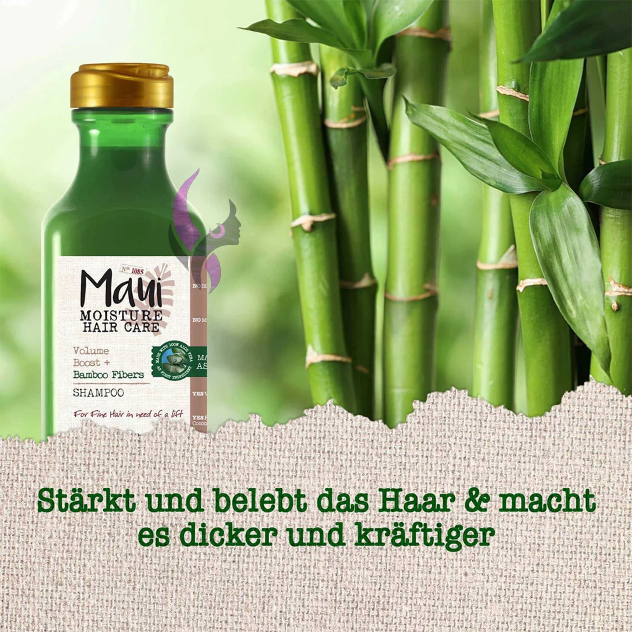 شامپو ضخیم کننده بامبوی مائوئی مویسچر Maui Bamboo Fibers — تصویر ۳