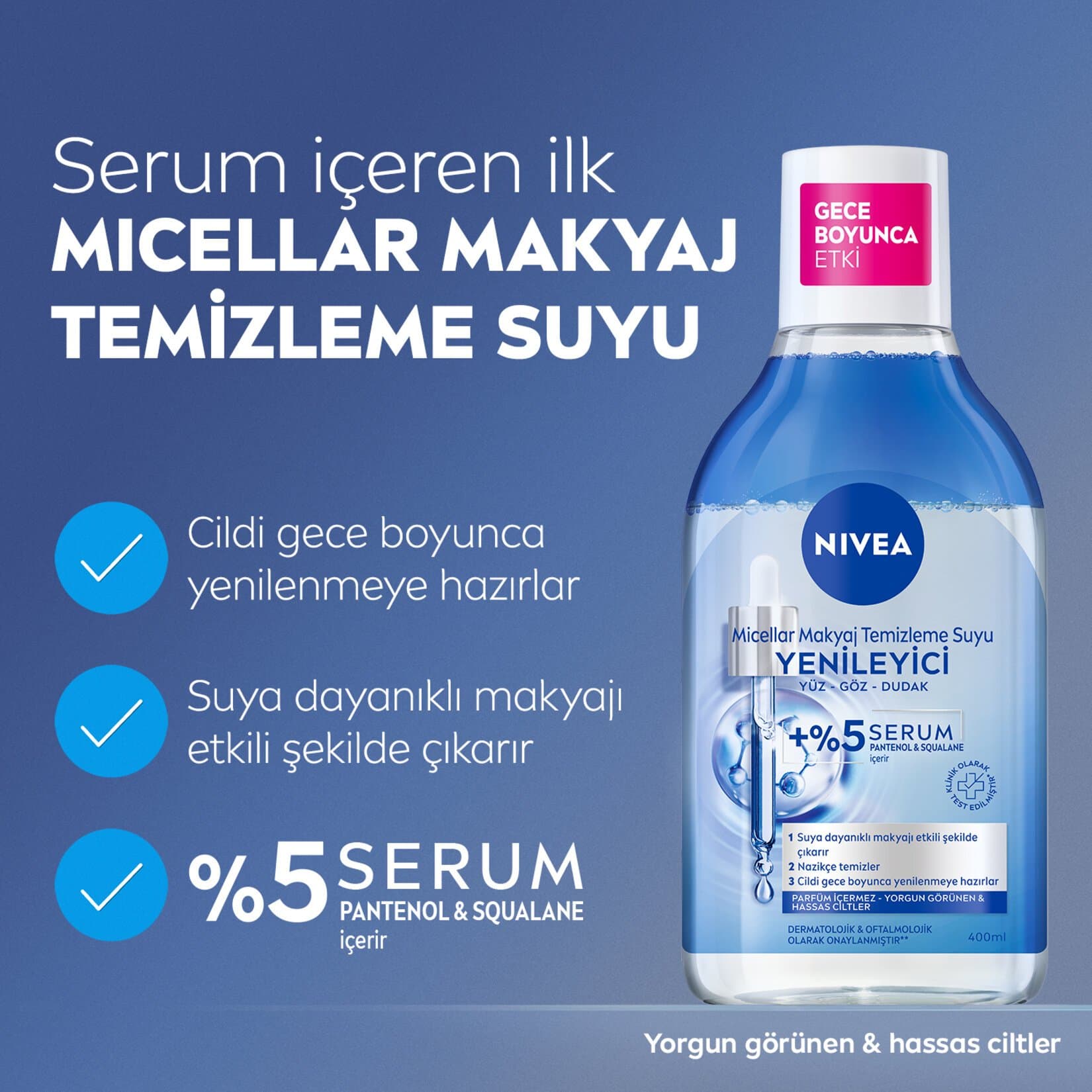 میسلار واتر صورت نیوا مدل yenileyici حجم 400 میل — تصویر ۴