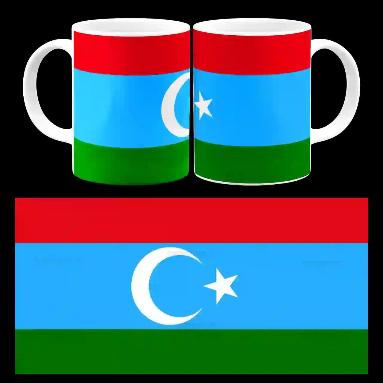 ماگ پرچم آذربایجان مدل AE15