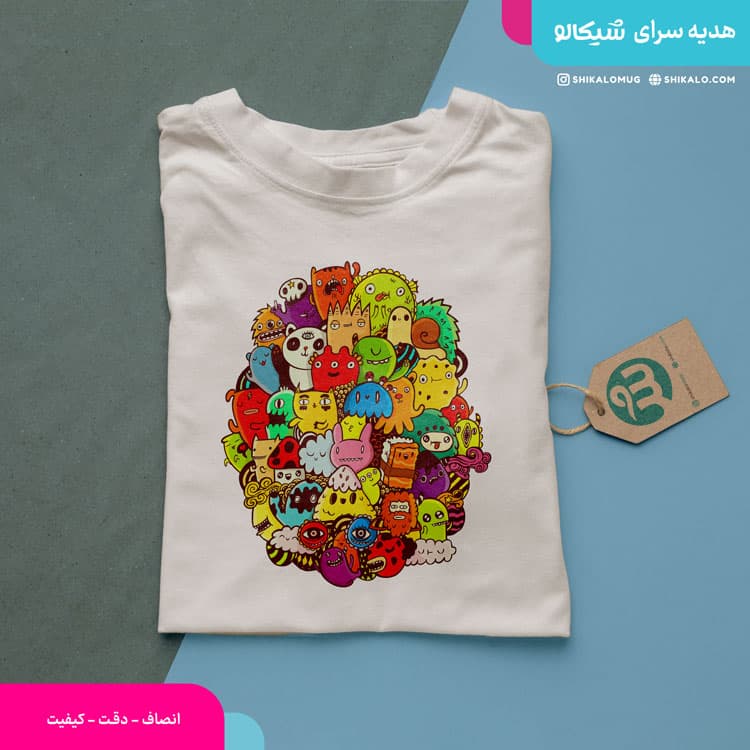 تیشرت طرح دودل آرت — تصویر ۲
