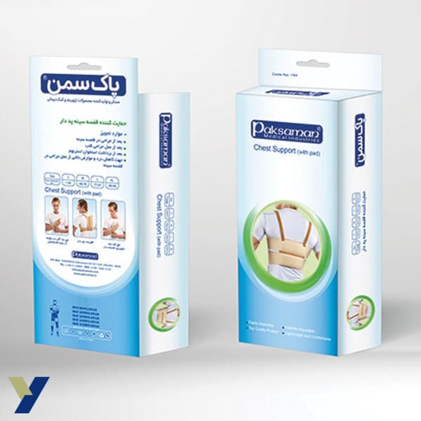 حمايت كننده قفسه سينه پددار پاک سمن کد 154 — تصویر ۲