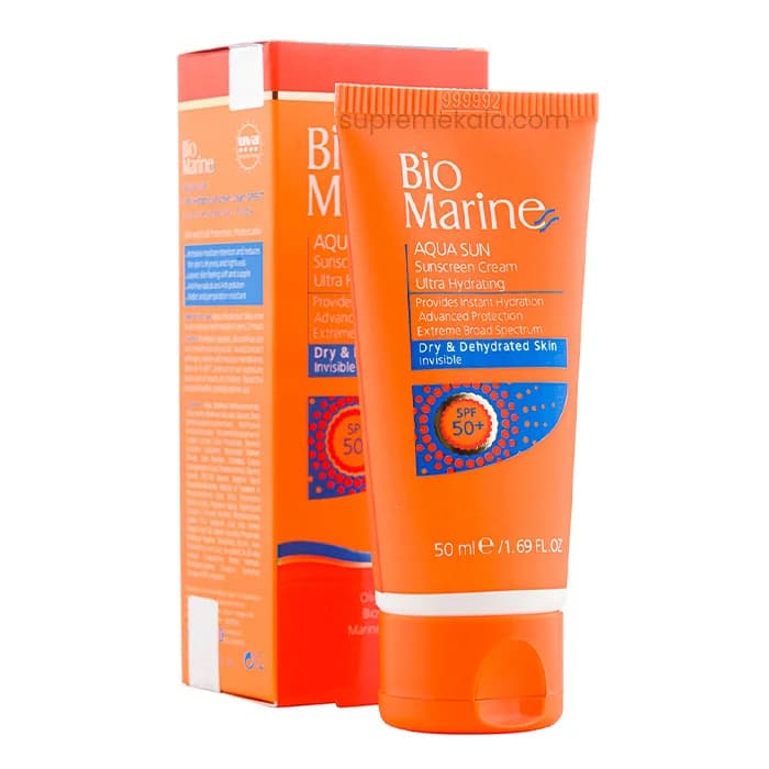 کرم ضد آفتاب رطوبت رسان بی رنگ +SPF50 بایومارین — تصویر ۳