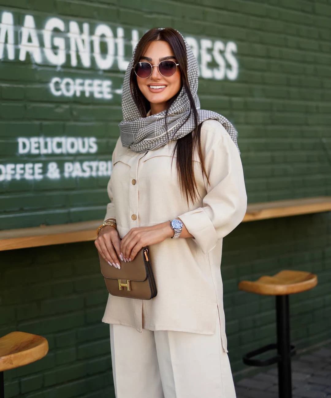 شومیز لینن زارا مدل گلبرگ — تصویر ۵