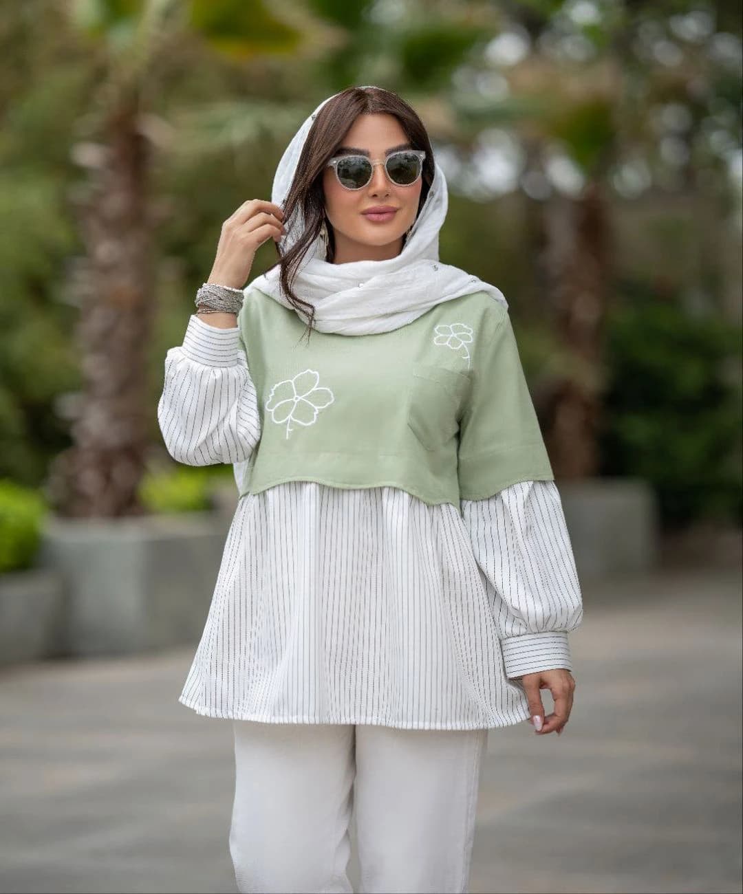 شومیز لینن مدل سوگند — تصویر ۶