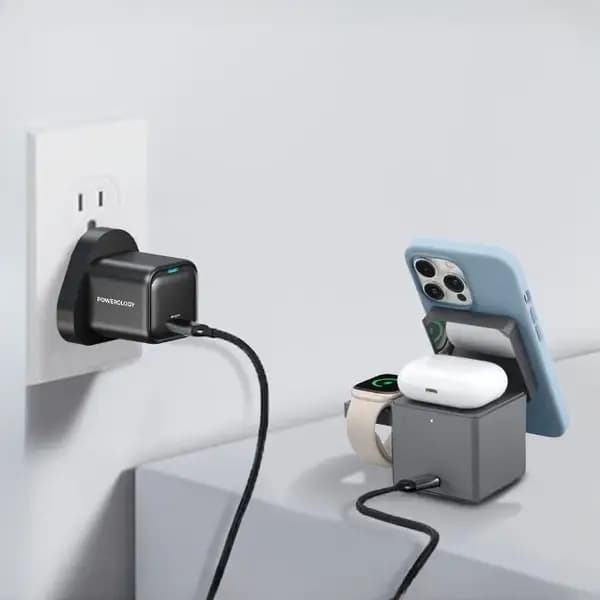 آداپتور شارژ 20 وات پاورولوژی PWCUQC016 — تصویر ۲