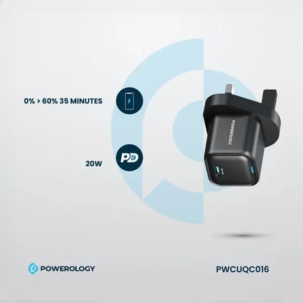 آداپتور شارژ 20 وات پاورولوژی PWCUQC016 — تصویر ۷