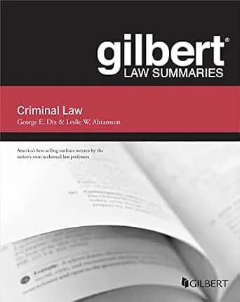 و دانلود نسخه کامل کتاب زبان اصلی Gilbert Law Summary on Criminal Law (Gilbert Law Summaries) PDF | دانلود کتاب خارجی