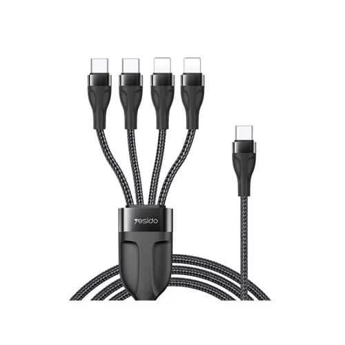 کابل USBبه4سرTYPE Cو Lightningیسیدو YESIDO CA111