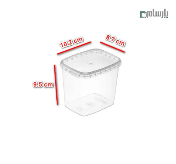 ظرف یکبار مصرف ماکروویو ۵۶۰ سی سی شفاف — تصویر ۲
