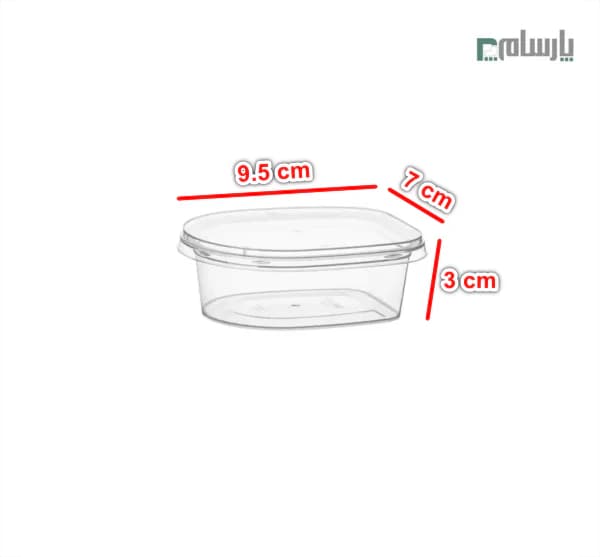 ظرف یکبار مصرف مایکروویو 125 سی سی شفاف — تصویر ۲