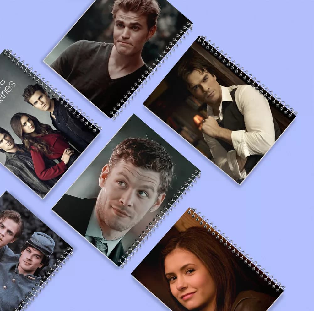 دفتر مشق 100 برگ خندالو طرح خاطرات خون آشام (The Vampire Diaries) کد 715 مجموعه 6 عددی — تصویر ۸