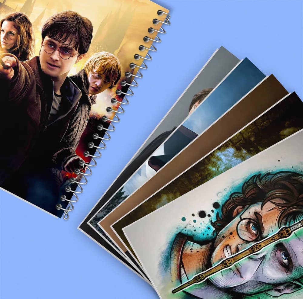 دفتر مشق 100 برگ خندالو طرح هری پاتر (Harry Potter) کد 273 مجموعه 6 عددی — تصویر ۶