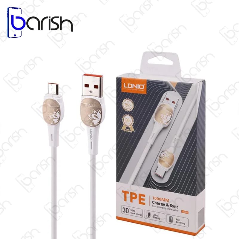 کابل شارژ USB به MicroUSB الدینیو مدل LS831 — تصویر ۳