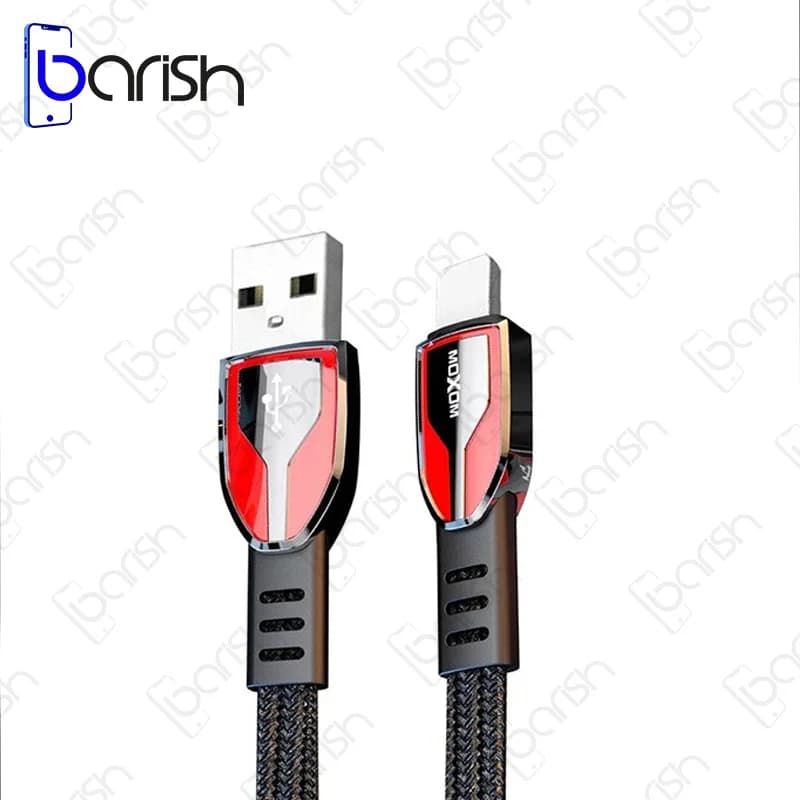 کابل دیتا و شارژ USB به لایتنینگ موکسوم مدل MX-CB56