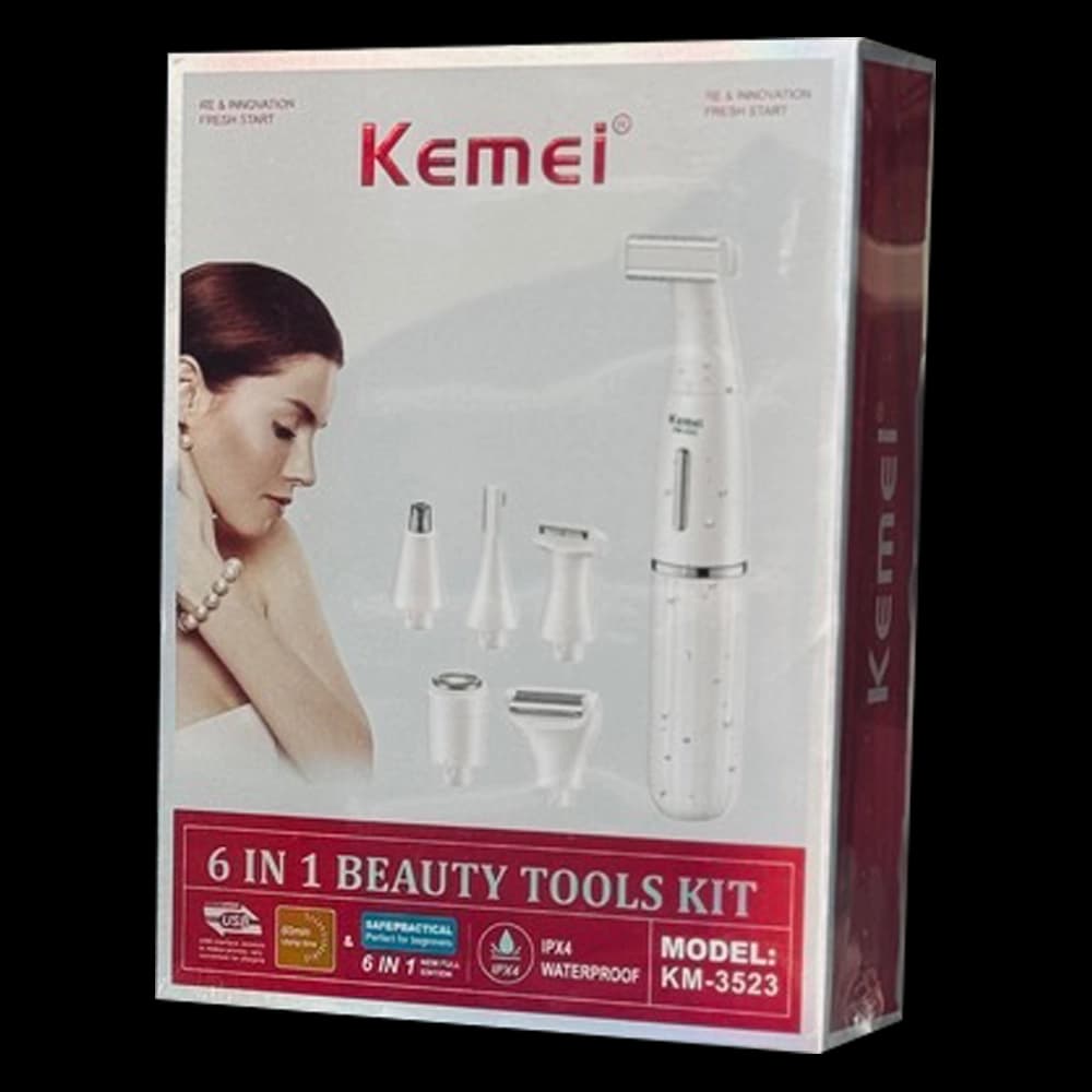 ست شیور 6 کاره قدرتمند کیمی KEMEI مدل KM-3523 حرفهای و شارژی