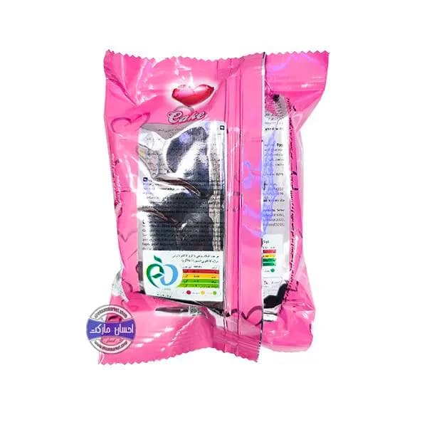 کیک روغنی قلبی با کرم کاکائویی و تزئین اسمارتیزی نظری 45 گرمی — تصویر ۲