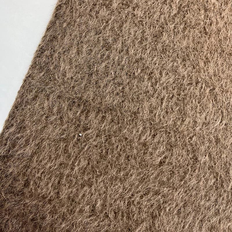 پارچه خز گرگی قهوه ای