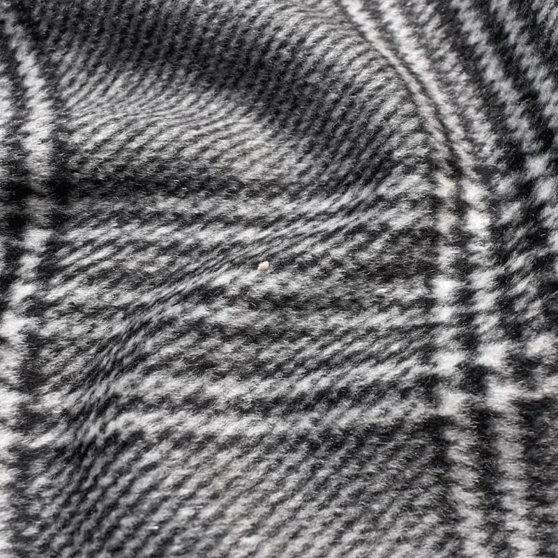 پارچه فوتر چهارخانه خاکستری — تصویر ۳