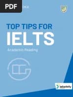 کتاب Top Tips for IELTS Academic Reading (نکات برتر برای ریدینگ آکادمیک آیلتس) نسخه انگلیسی PDF