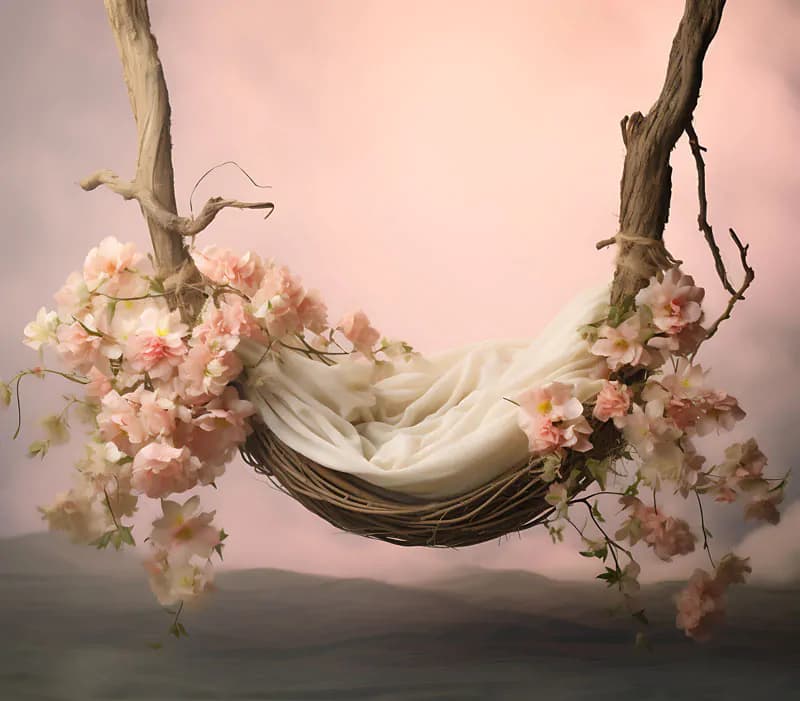 30 بک گراند تاب درختی نوزاد ویژه آتلیه کودک — تصویر ۷
