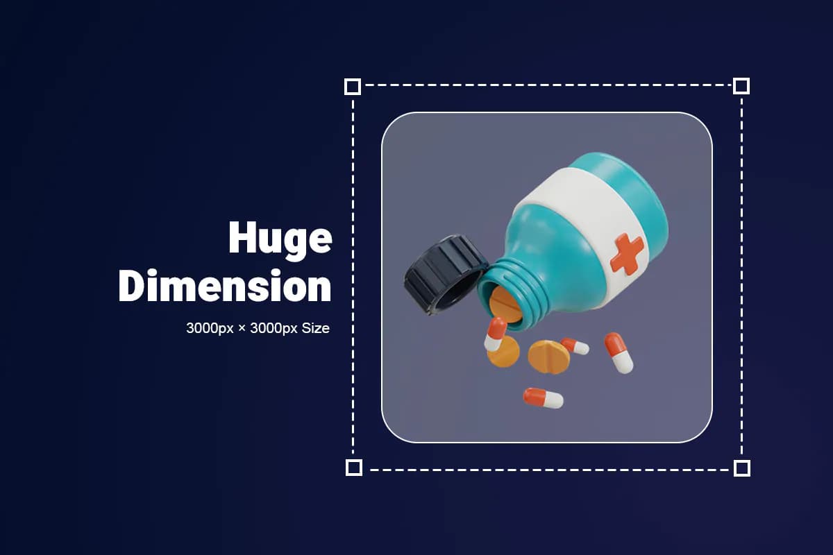 آیکون پزشکی و درمان 3D — تصویر ۳