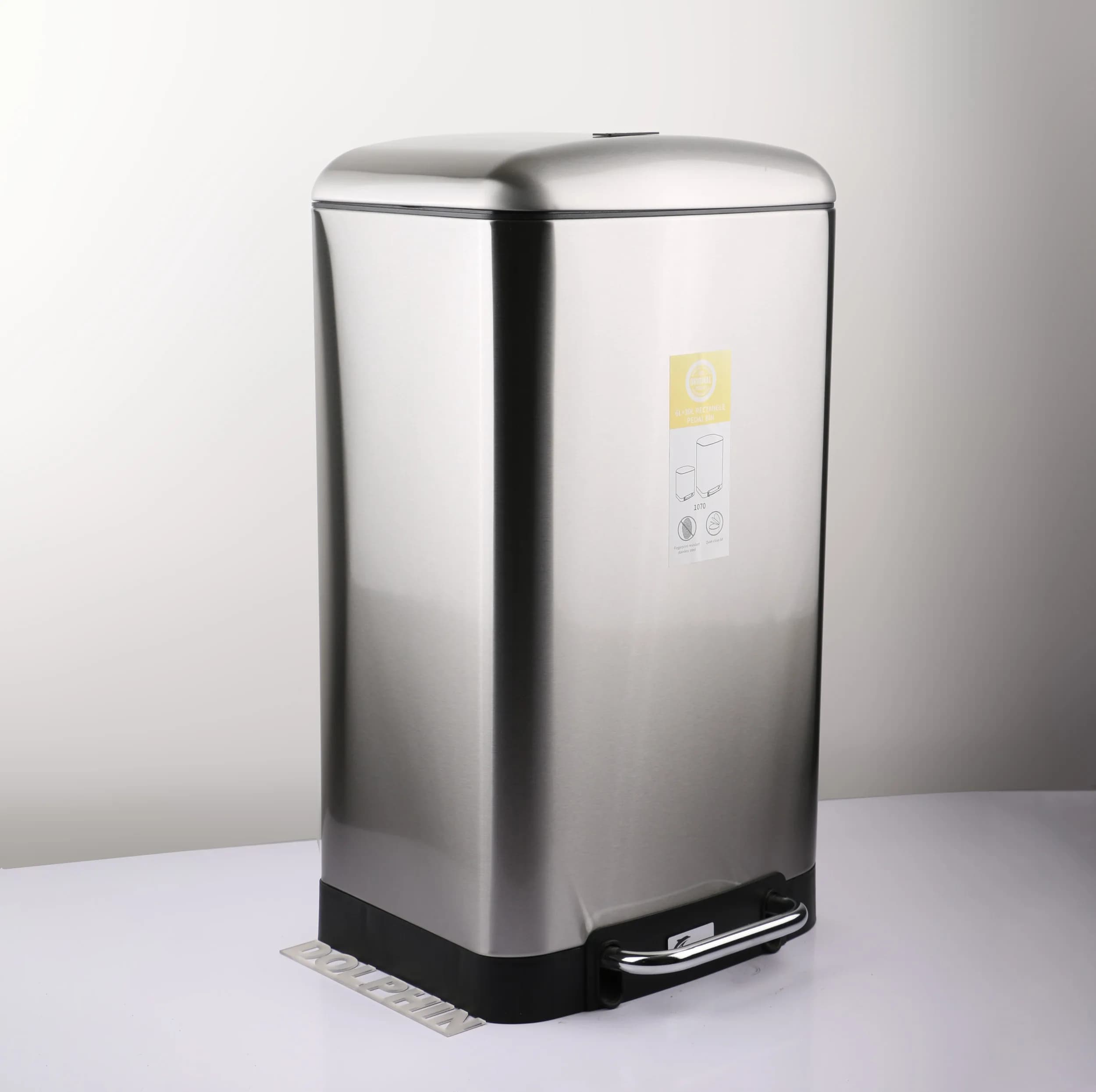 سطل زباله پدالی دلفین مدل Pr-30ltr-ss — تصویر ۱۰