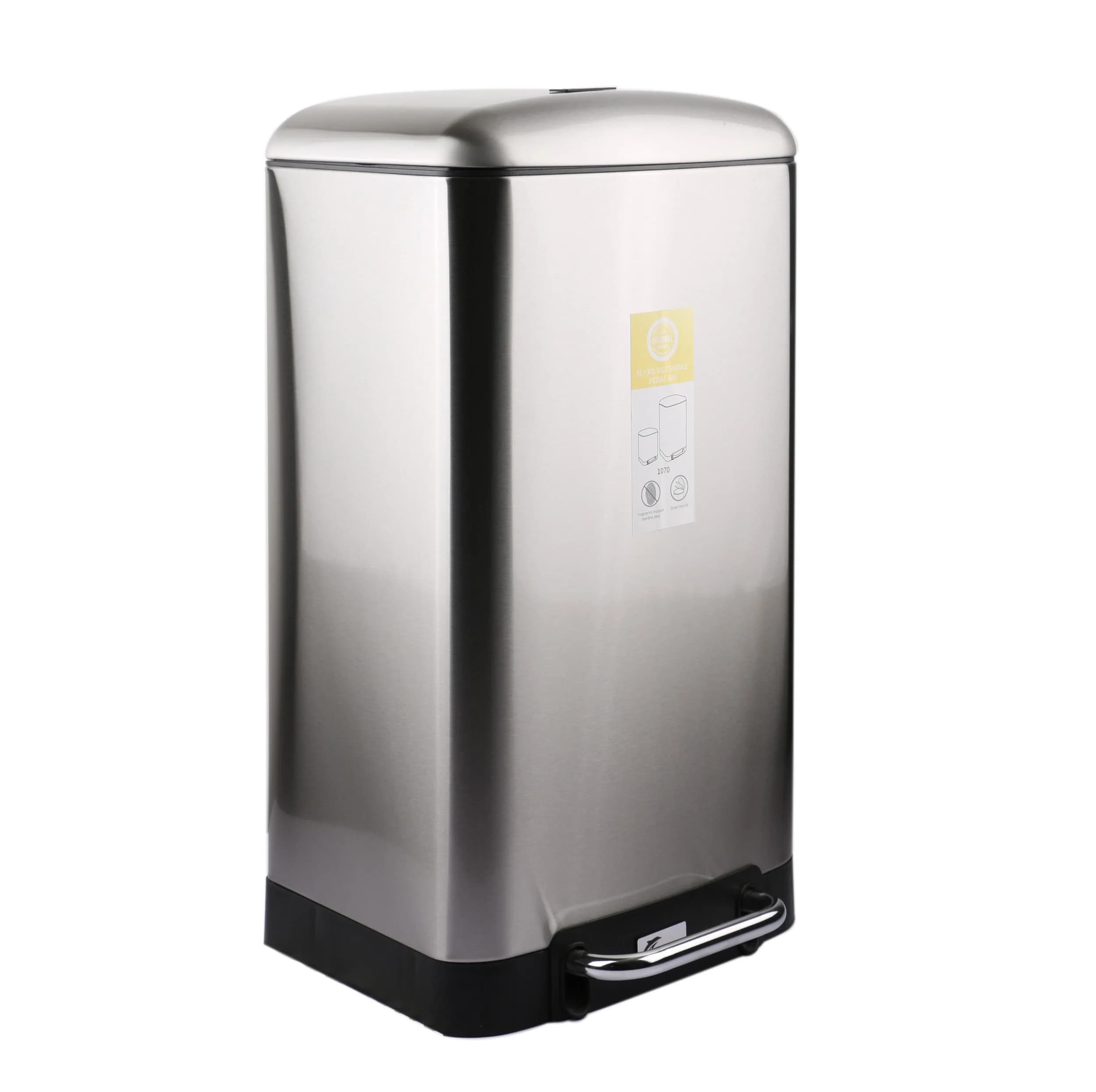 سطل زباله پدالی دلفین مدل Pr-30ltr-ss — تصویر ۹