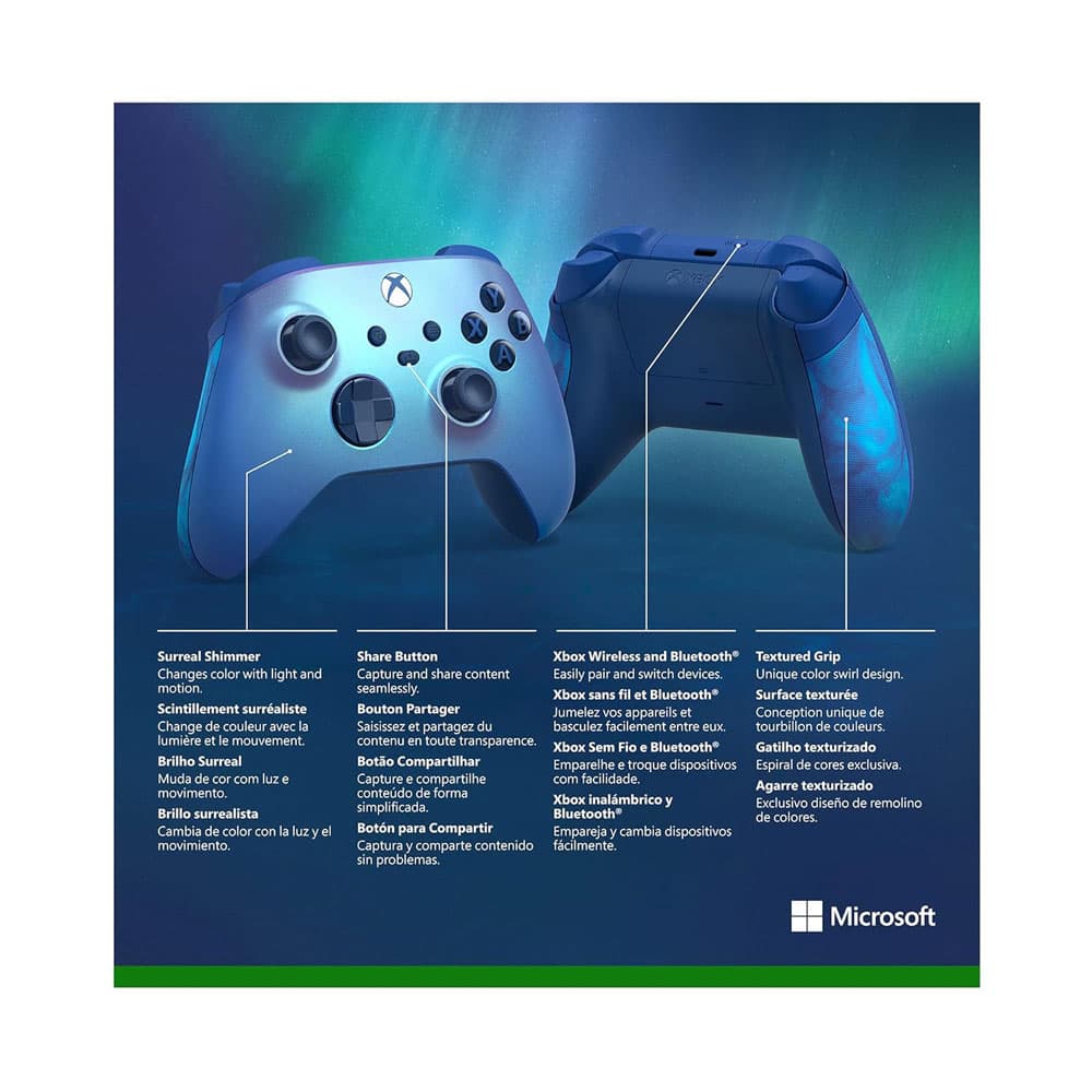 دسته بازی ایکس باکس Series S-X اورجینال آبی دریایی | Controller Aqua Shift Xbox Series — تصویر ۵