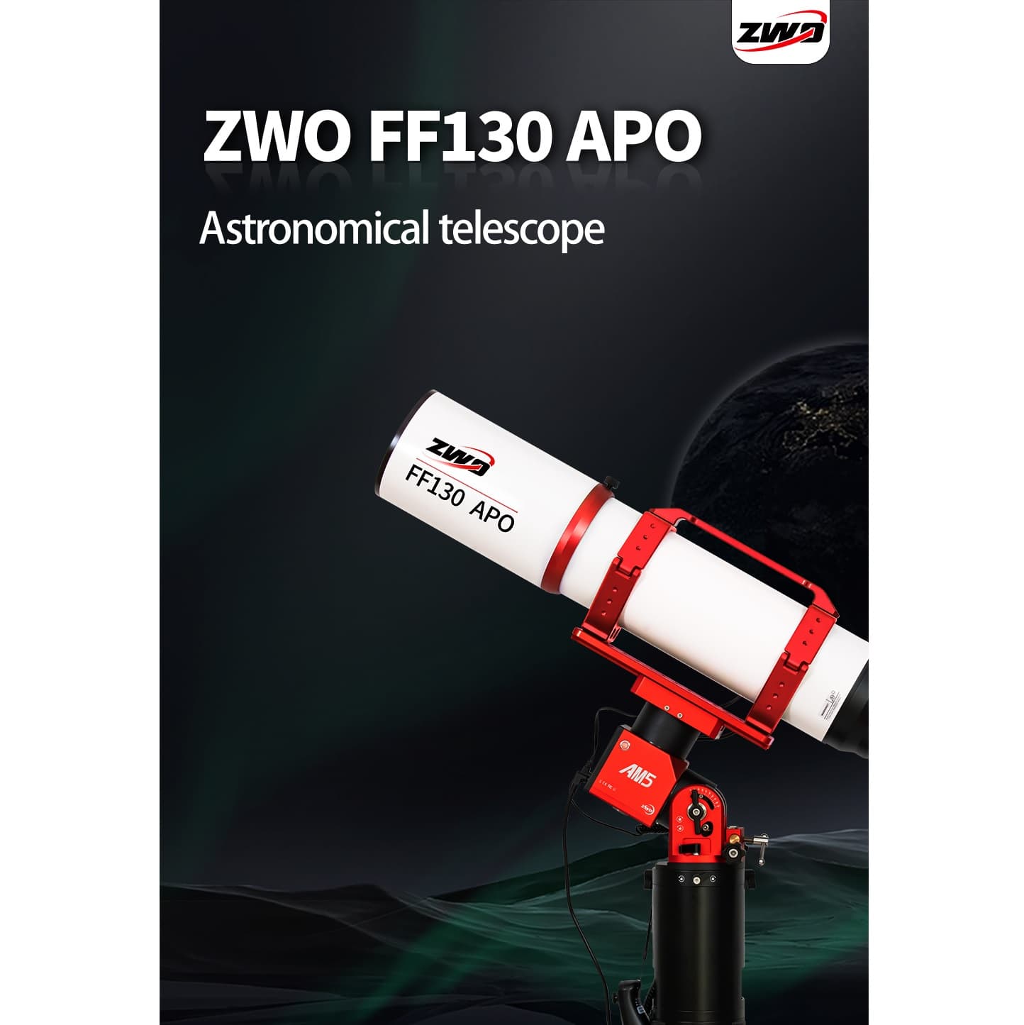 تلسکوپ شکستی 130 میلیمتری ZWO مدل FF130 Apo — تصویر ۴