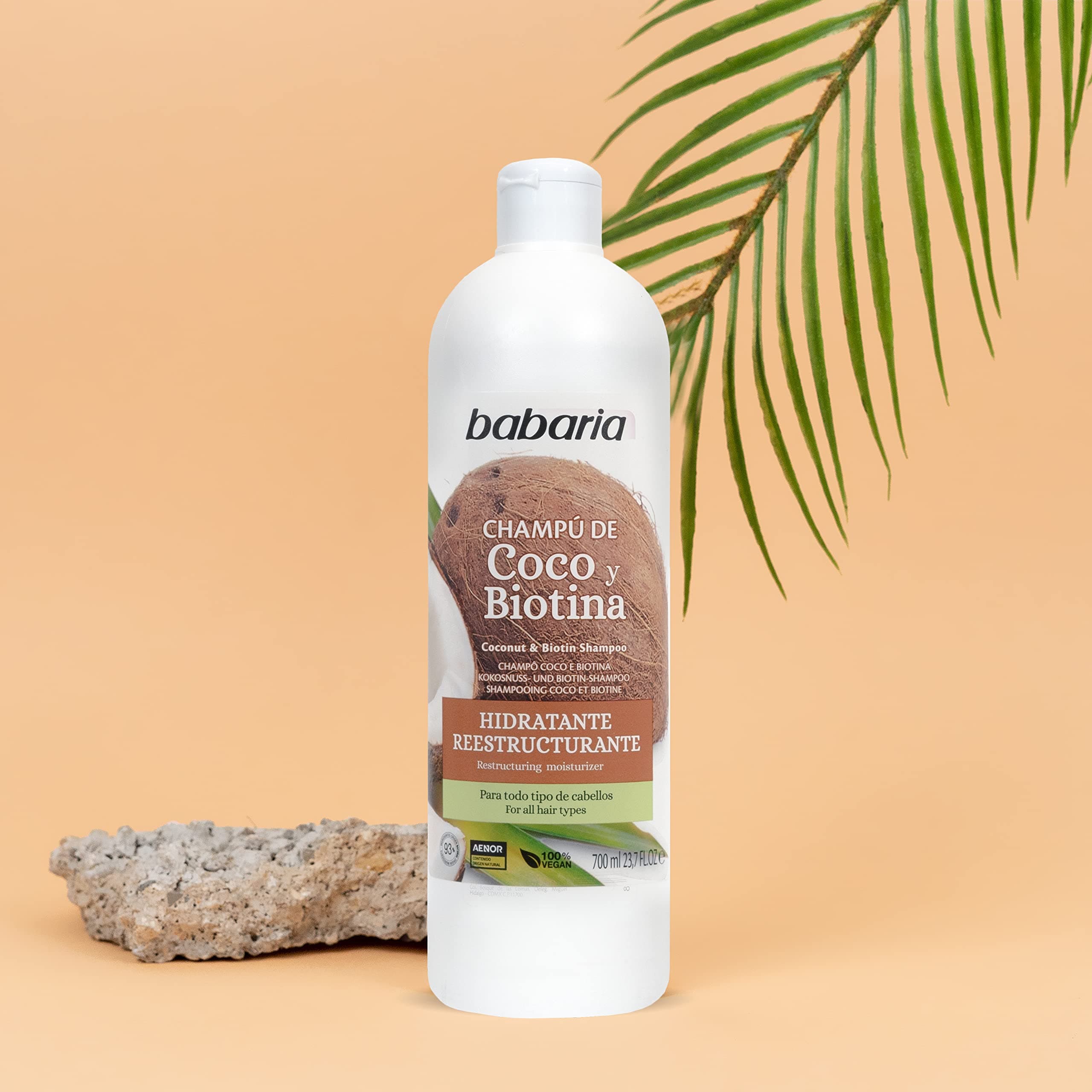 شامپو آبرسان باباریا مغذی Babaria Coconut Biotin — تصویر ۲