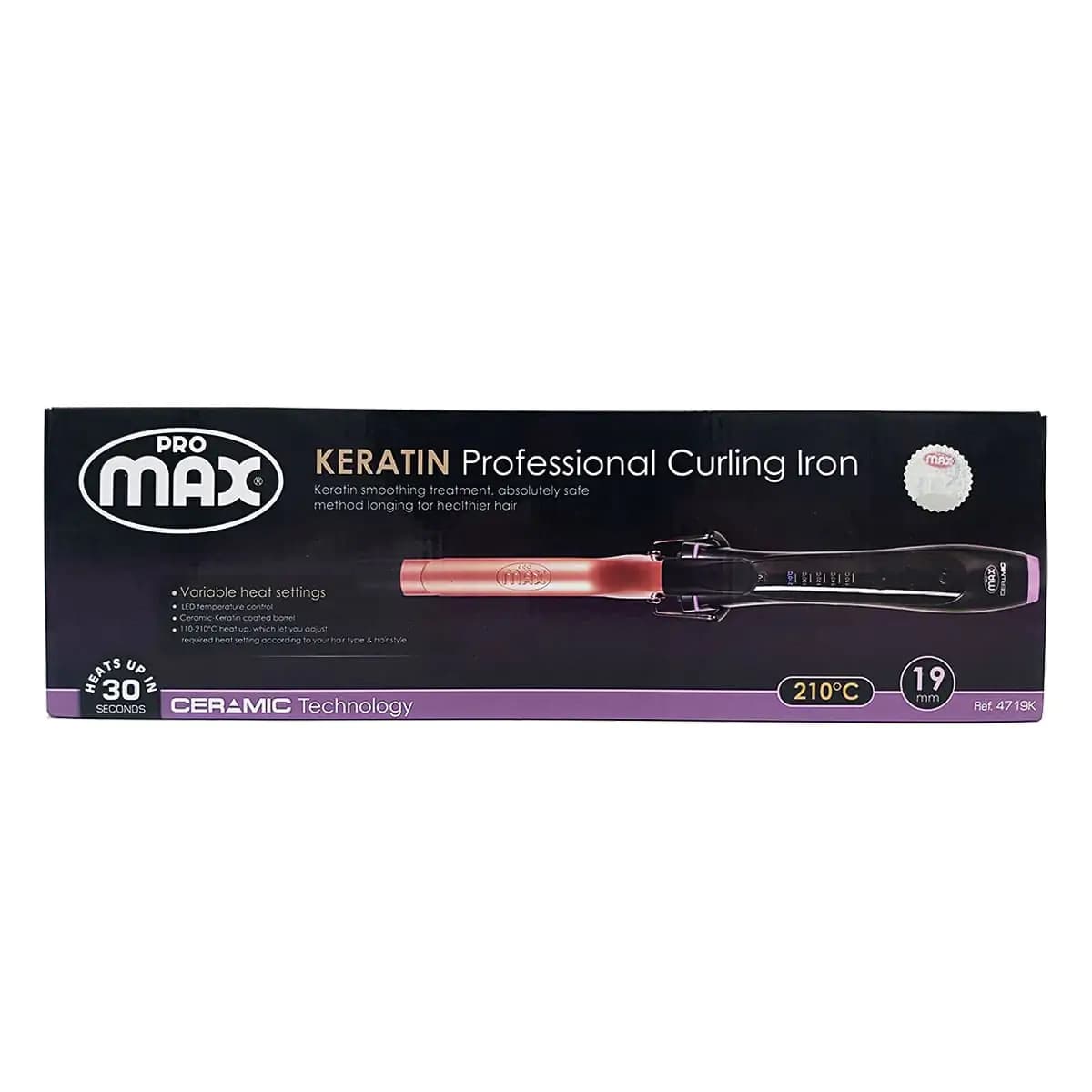 فر کننده مو پرومکس سایز 25 مدل 4725K کراتین 25 Hair Curler — تصویر ۲